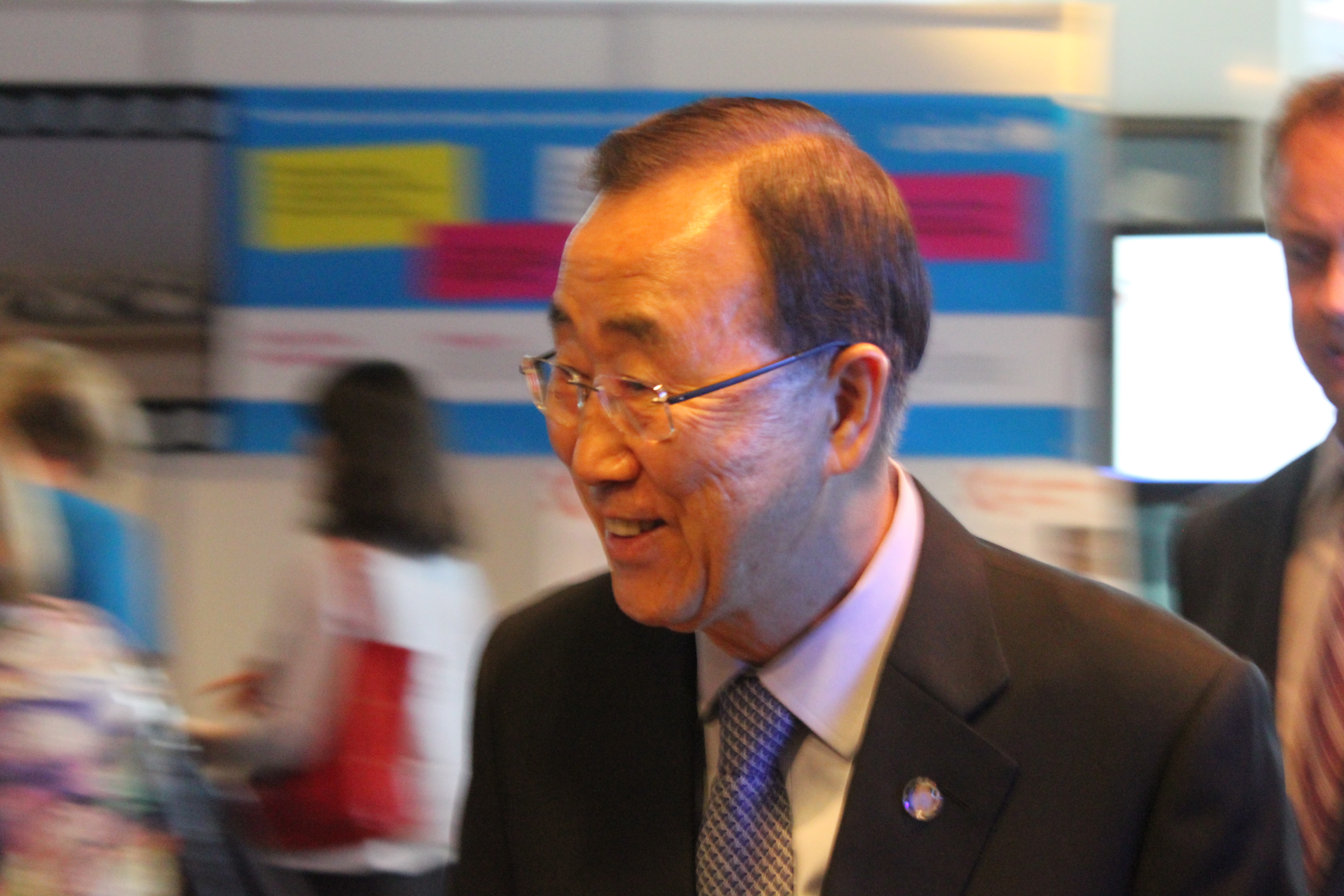 FNs generalsekretær Ban Ki-moon ledet sluttforhandlingene om de nye bærekraftsmålene. Her fra hans norgesbesøk i juli i år. Foto: Christine Amdam